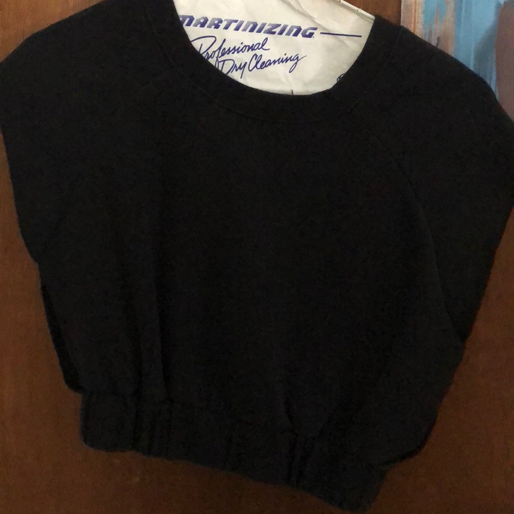 Silence + noise cropped hoodie